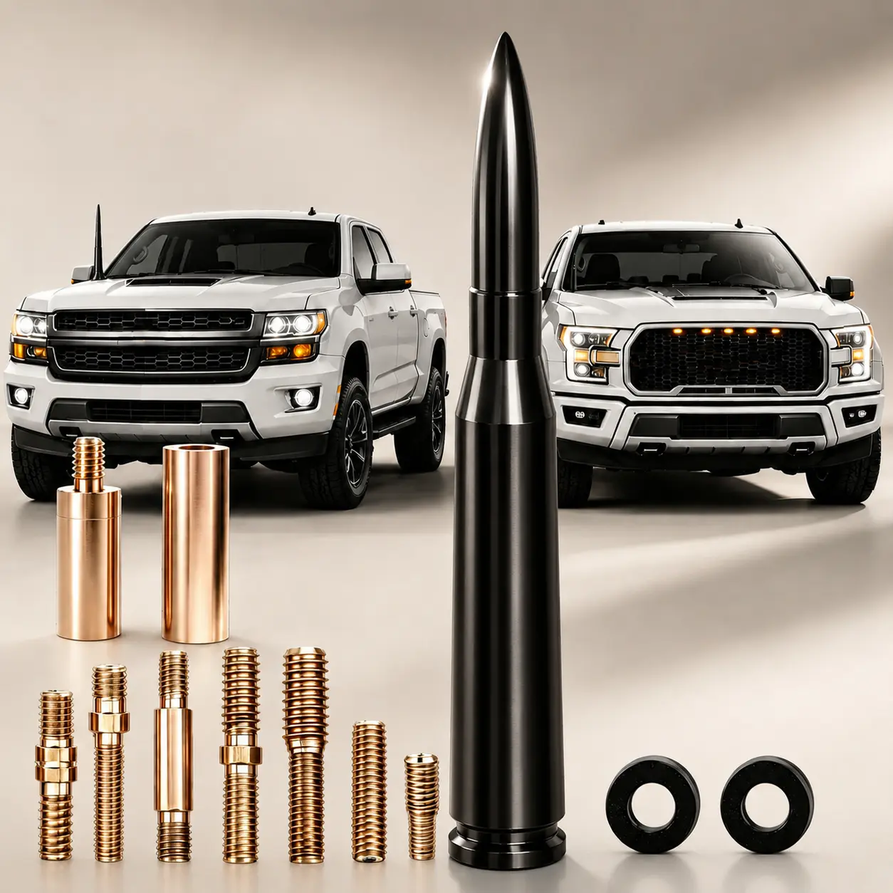Car Truck Antenna  Universal Short Replacement for GMC Sierra Dodge Ram 1500 2500 3500 Ford F150 F250 F350 Chevy Silverado ,vehicle accessories,guys gifts