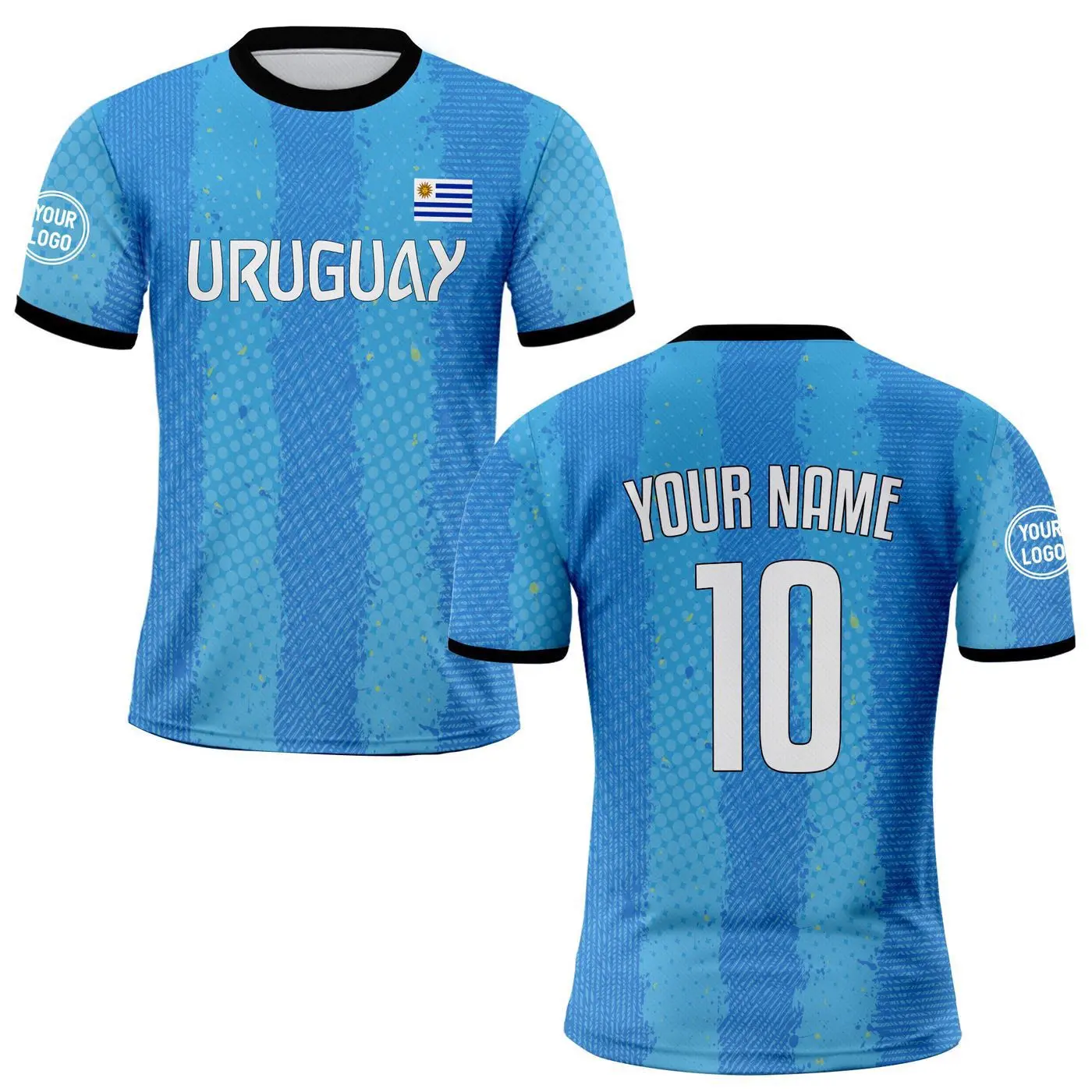 2025 Personalized Uruguay National Soccer Jersey for Men Women  - Customized Uniform Shirt with Name Number & Logo - Fan & Player Favorite