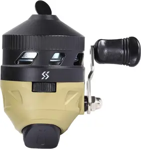 Spincast Fishing Reel,High Speed 3.9:1 Gear Ratio,Trouble-Free Push-Button  Casting Design and Reversible Handle for Left/Right Retrieve,Pre-Spooled with Monofilament Line