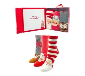 Hallmark Set of 3 Cozy Crew Socks in Greeting Card Gift Box