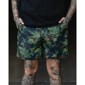 7" Gym Shorts - Green Camo