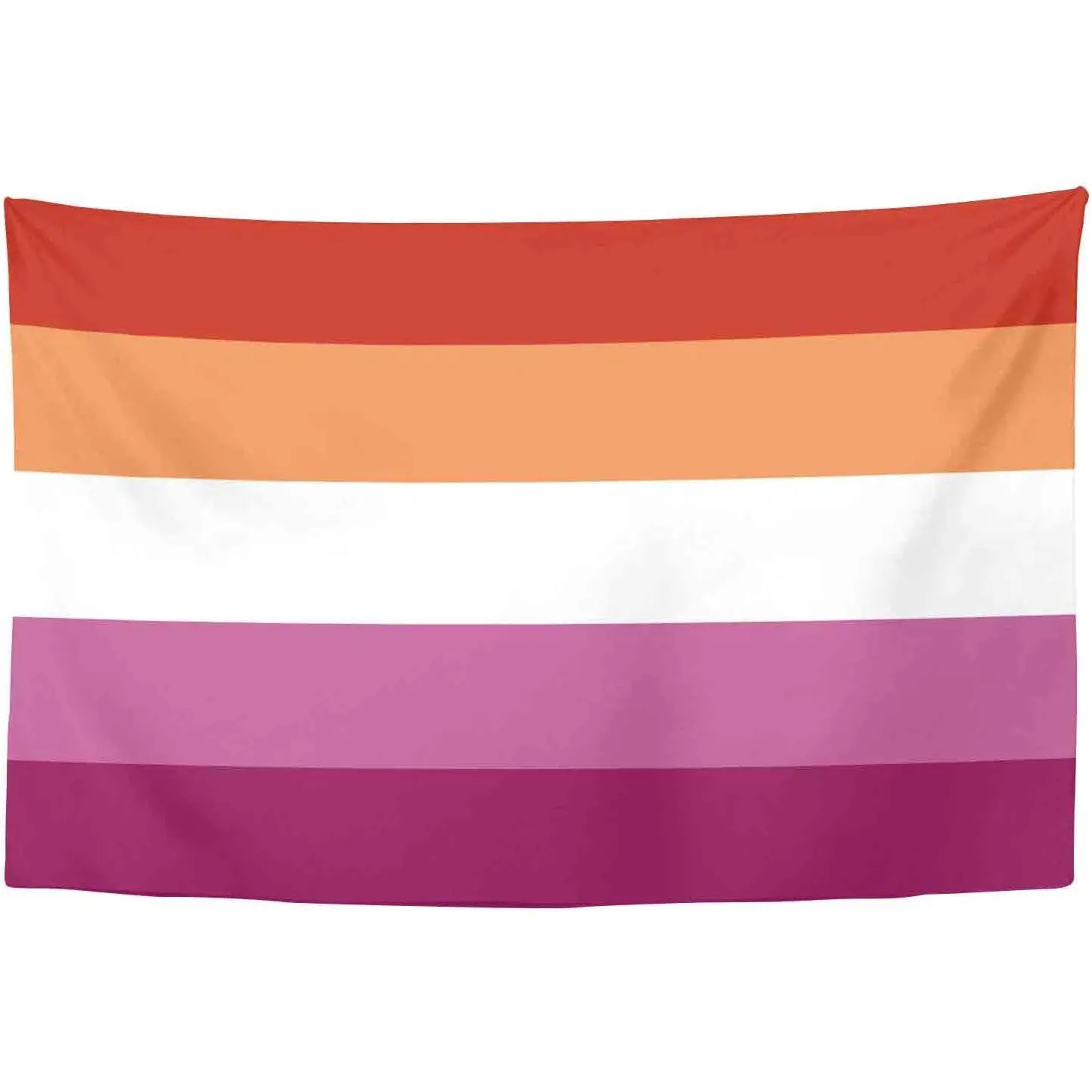 Lesbian Pride Flag Tapestry - Hanging Polyester Tapestry-Style Wall Art, Decorative, Lightweight, Long-Lasting Indoor/Outdoor Home Decor for Bedroom (40*60in, Hand Wash Compatible)