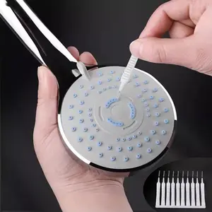 Bathroom Shower Head Cleaning Brush Set, 10pcs Mini Disposable Travel-friendly Tools, Scrubbing Stick, Essential for Efficient Shower Head Maintenance