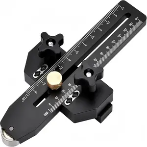 Precision Thin Rip Jig for Table Saws, Micro-Adjustable Woodworking Guide, Anti-Kickback Design, Fits 3/8" x 3/4" T-Slots, for Repetitive Narrow Cuts & Versatile Woodworking