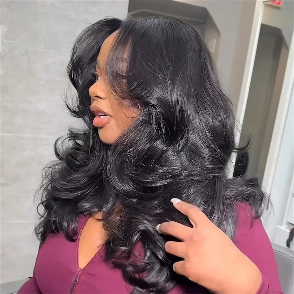 Bling Hair Ready To Wear 9x6 7x5 Lace Closure Wig Body Wave Glueless Wig Human Hair 6x4 5x5 Pre Cut Lace Closure Wigs For Women 180 Density Brazilian Real Human Hair 13x4 13x6 Drawstring Glueless Lace Front Wig