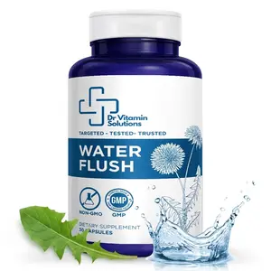 Water Flush Capsules – Natural Dandelion Diuretic Supplement for Bloating Relief & Water Retention Support, Herbal Debloat Pills, 30 Ct
