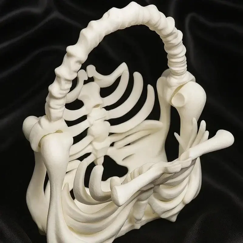 Y2k Women Girls Punk Hiphop Horror Skeleton Bag Original Design Halloween Funny Handbag 3d Print Skull Bag Retro Novelty