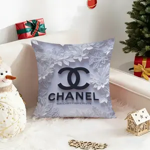 Cute C-Chanels-L Throw Cushion, Soft Plush Fabric with Double-Sided Printing, Pillow for Home & Travel