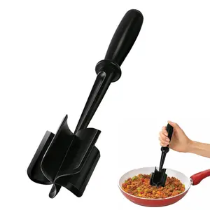 Multifunctional Meat Chopper Tool, 1pc Manual Ground Meat Masher, Non-Stick Safe Meat Crusher for Hamburger, Ground Beef, Chicken & Everyday Cooking