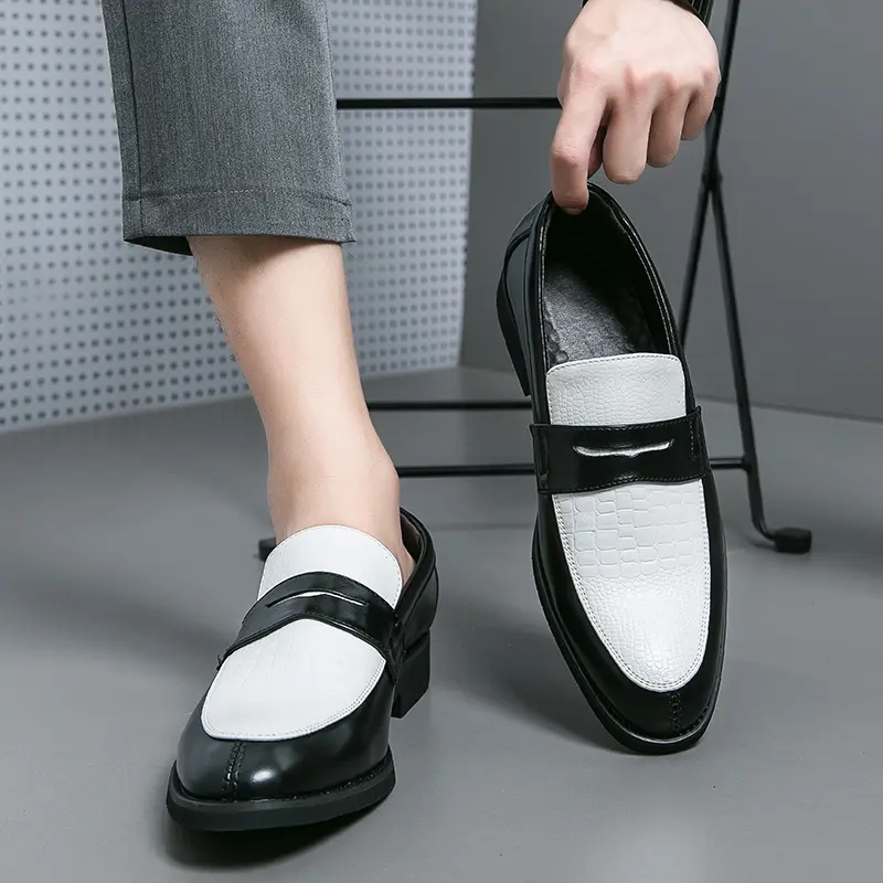 Ubetif Mens Patent Loafers - Classic Tuxedo Dress Shoes for Wedding Business Party in Rich Colors Round Toe Slip On Plain Pattern Removable Insole tiktokshopbacktoschool