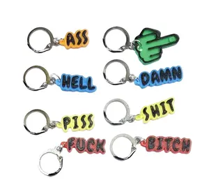 Cuss Word Bad Words Stitch Markers / Progress Keepers for Amigurumi, Crochet & Knitting - Set of 8