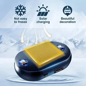 ABS Assistive Anti-Freeze Defrosting Device Car Windshield Rearview Mirror Ice Scraper Portable Interference Prevention Frost Remover Rechargeable Tool Set of 2 for Left and Right Drivers
