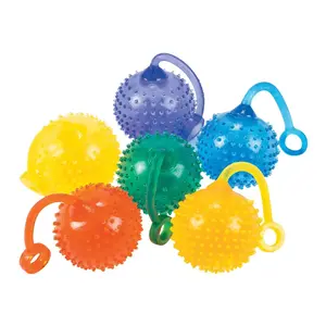 1" Mini Orange, Yellow, Green, Blue & Purple Rubber Water Ball YoYos - 24 Pc.