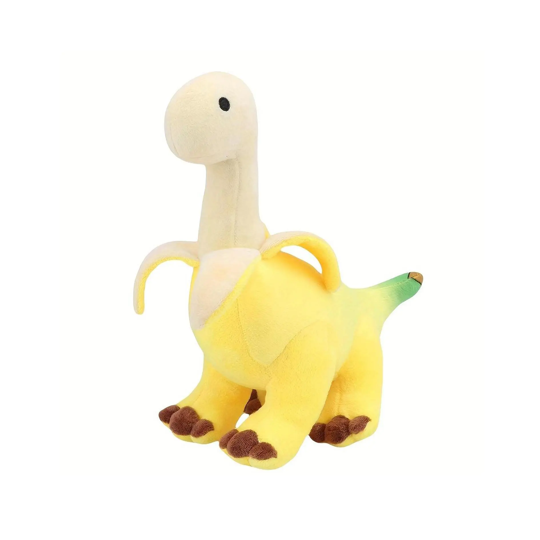 Cute Banana Brontosaurus Design Plush Toy, Soft Stuffed Animal Plushie, Cartoon Banana Soft Dragon Doll, Home Decoration Gift