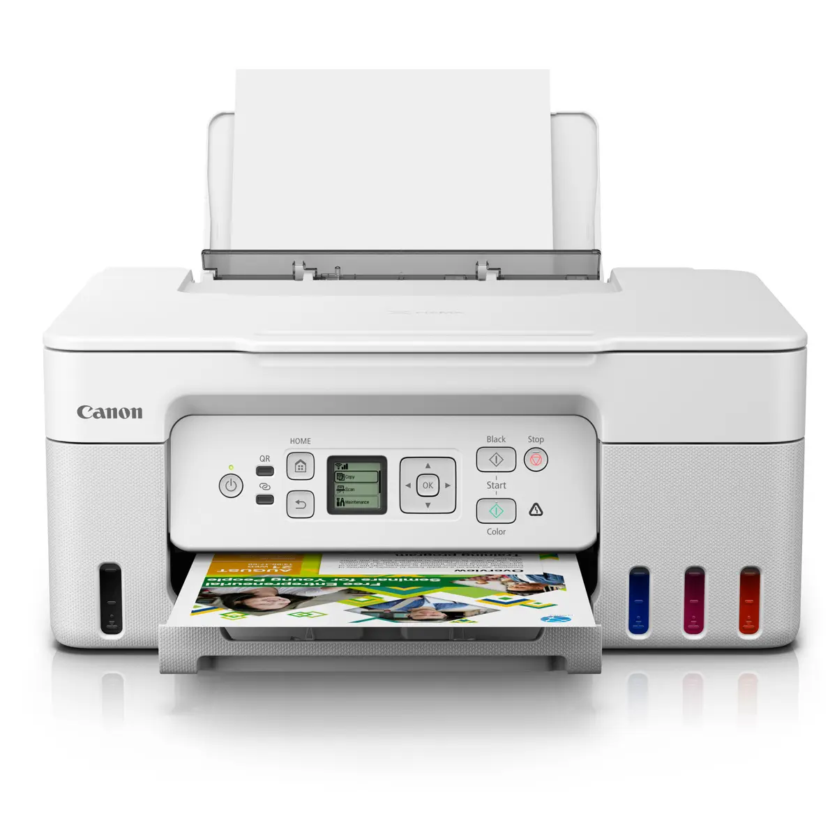 Canon PIXMA G3270 Wireless MegaTank All-In-One Color Inkjet Printer, White