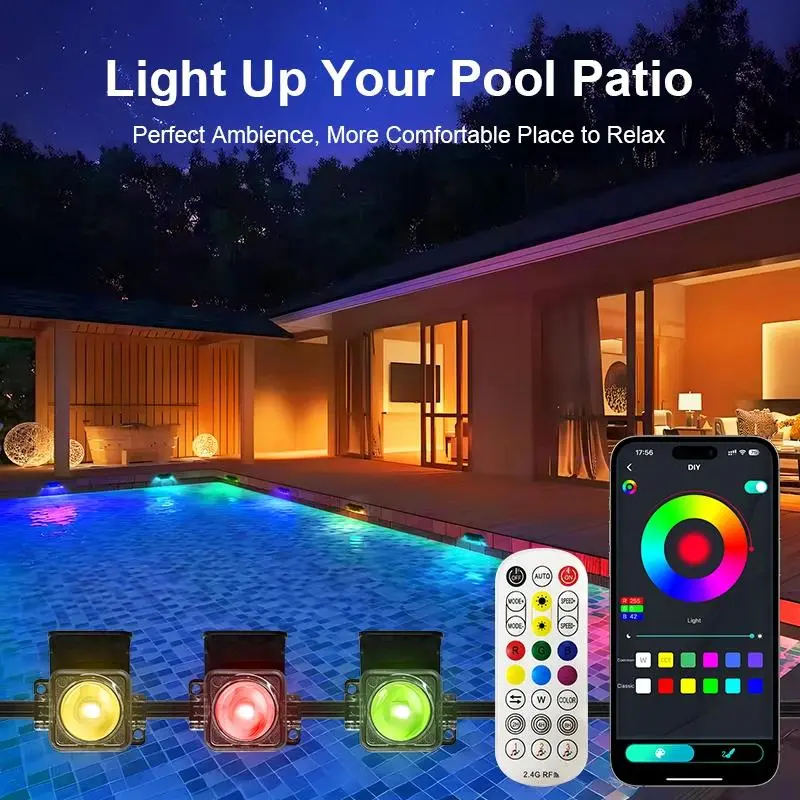 100FT Smart RGBCW Permanent Outdoor LED Strip Lights - 72 LEDs, IP67 Waterproof, 90LM, 100 Scene Modes, Black, for Garden, Eaves, Patio, Landscape Lighting Programmable Led Light Multi Mode Led