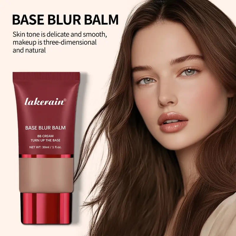 Lakerain Matte Foundation Liquid, Lightweight Long-Lasting, Brightens Skin Tone, Bb Cream, Flawless Finish, Makeup Essential