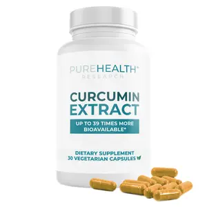 PUREHEALTH Curcumin Extract – All-Natural Herbal Supplement to Ease Digestion & Restore Energy Turmeric Dietary