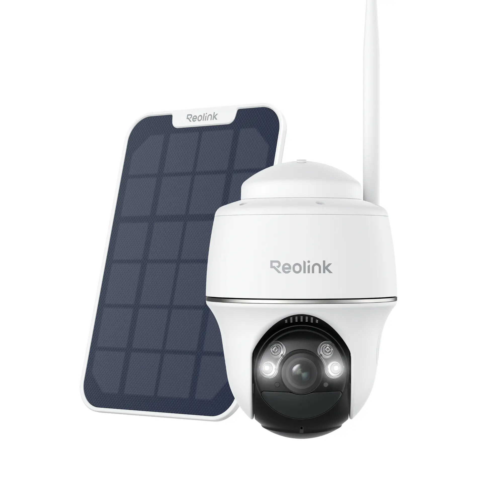 Reolink Argus PT 2K+ 5MP Wi-Fi Battery Security Camera with Solar Panel, Smart Detection, Color Night Vision, Pan&Tilt