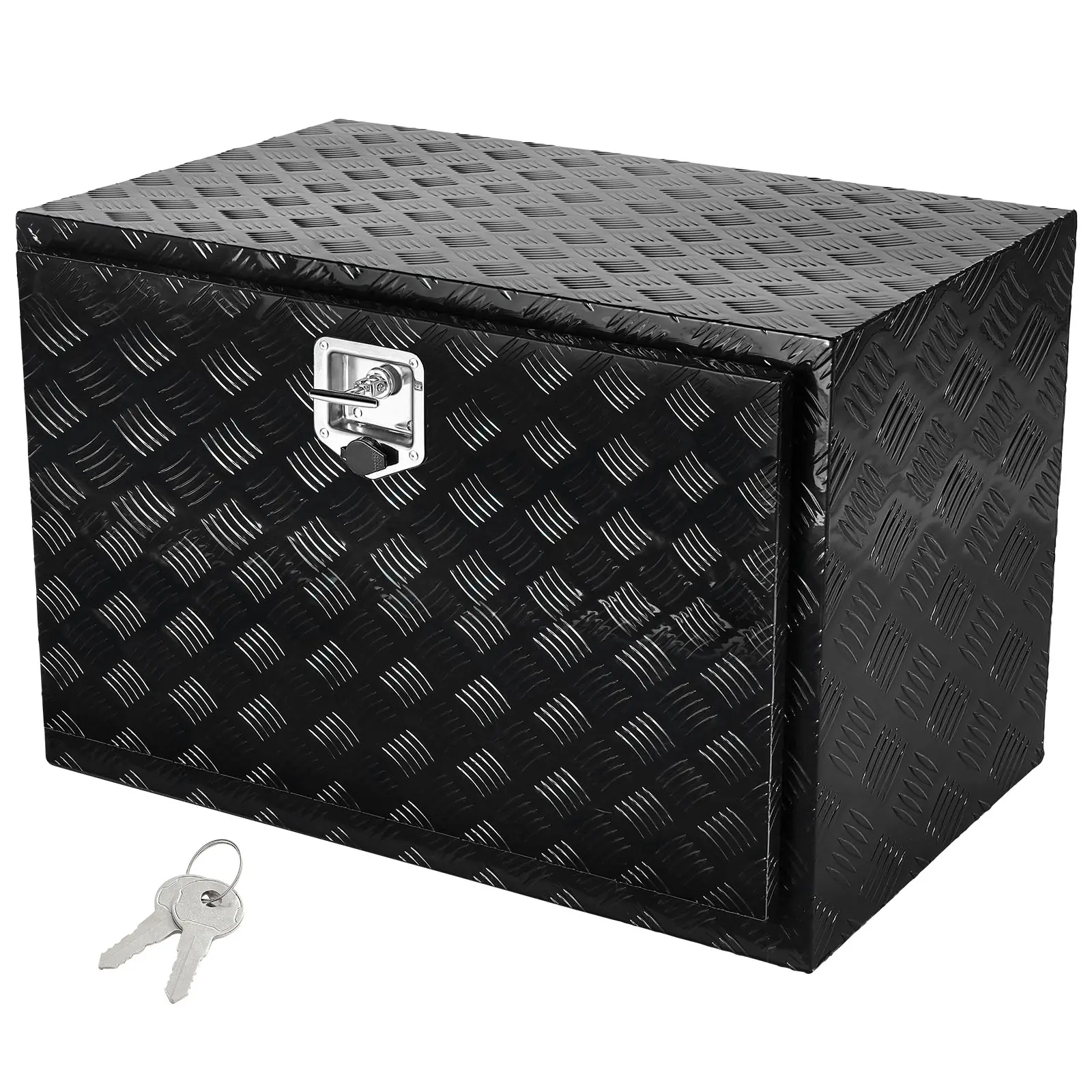 【Summerfinds】VEVOR Underbody Truck Box,36" x 24" x 24" Pickup Storage BoxHeavy Duty Aluminum Diamond Plate Tool Box with Lock and KeysWaterproof Trailer Storage Box with T-Handle Latch for TruckVanTrailer, Tool Storage Kit