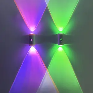 2Pcs Motion Sensor Night Light – USB-C Rechargeable, Magnetic Wall Lamp with Color-Changing Neon Lights, Battery-Operated Sconce for Bedroom & Bathroom Decor