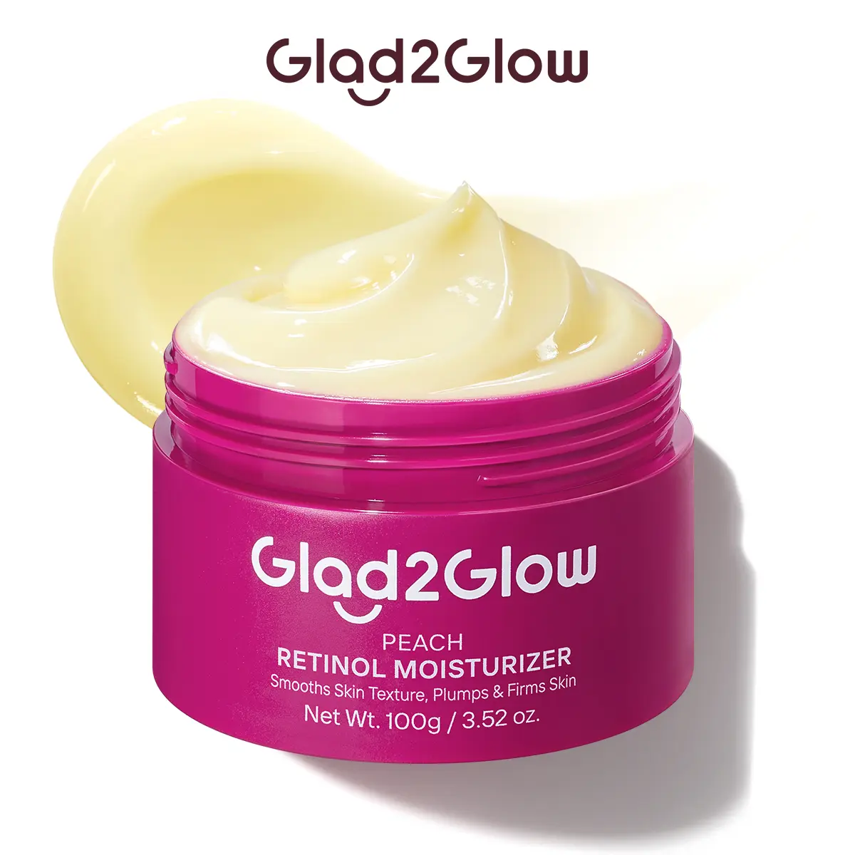 [New Launch] Glad2Glow Peach Retinol Moisturizer | Gentle Retinol & HPR Formula to Fade Acne Scars & Even Skin Tone Serum Alternative