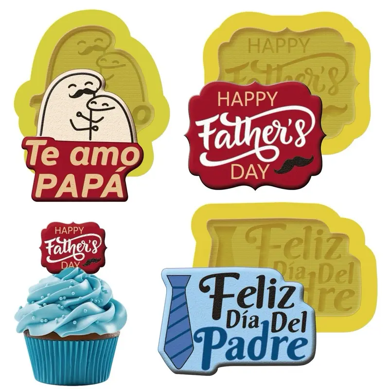 Tonicrafter - silicon molds father’s day - Día del padre para tus creaciones en pastelería