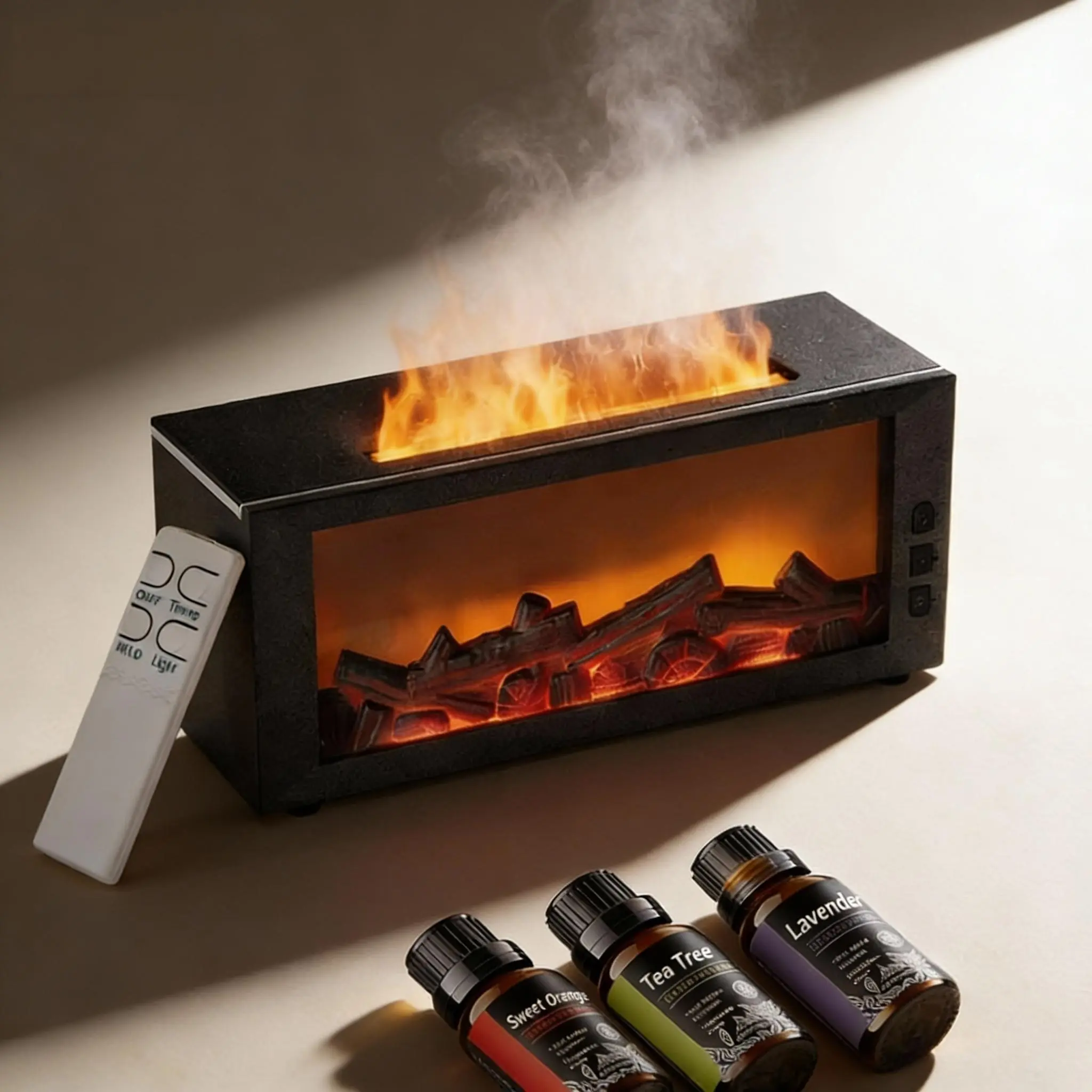 300ml Ultrasonic Aroma Diffuser & Humidifier | Quiet Cool Mist + 7-Color Mood Light + Remote Control + Auto-Shutoff | Baby-Safe PP Material – Perfect for Home/Office/Bedroom Anxiety Relief & Holiday Gifts diffuser