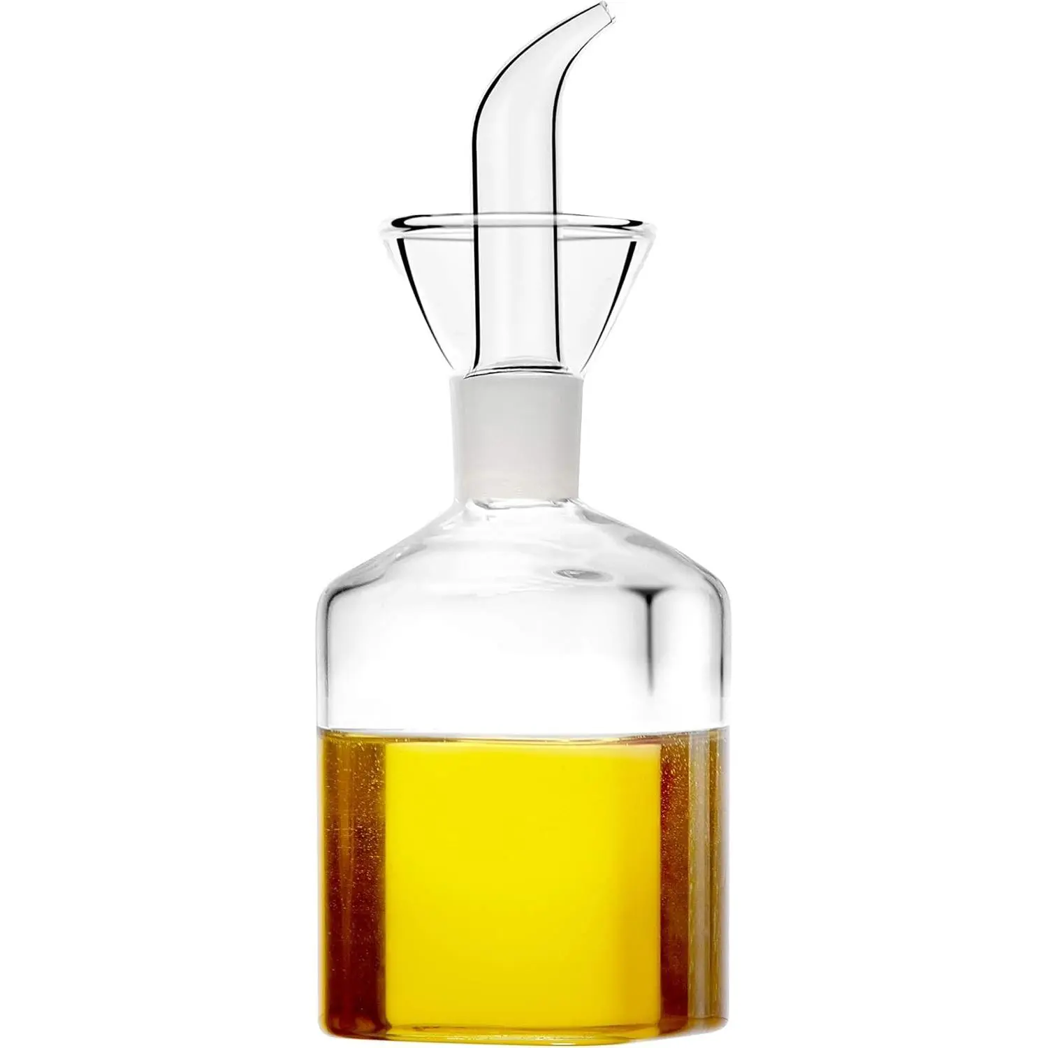 5 ounce / 150 ml Glass All-Purpose Cruet, Glass Oil Decanter and Cruet (Square 5 OZ)