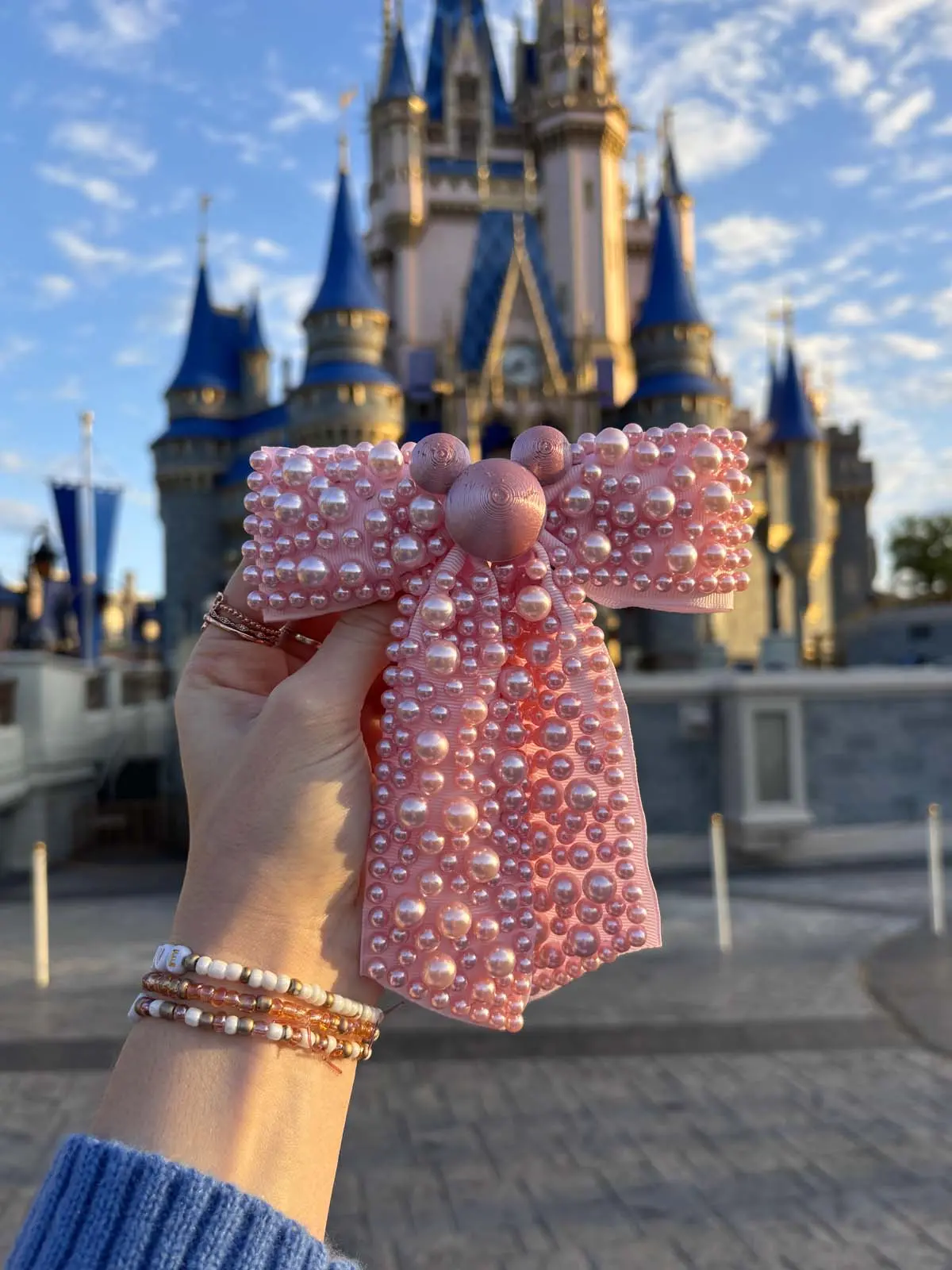 Pink Pearl Bow