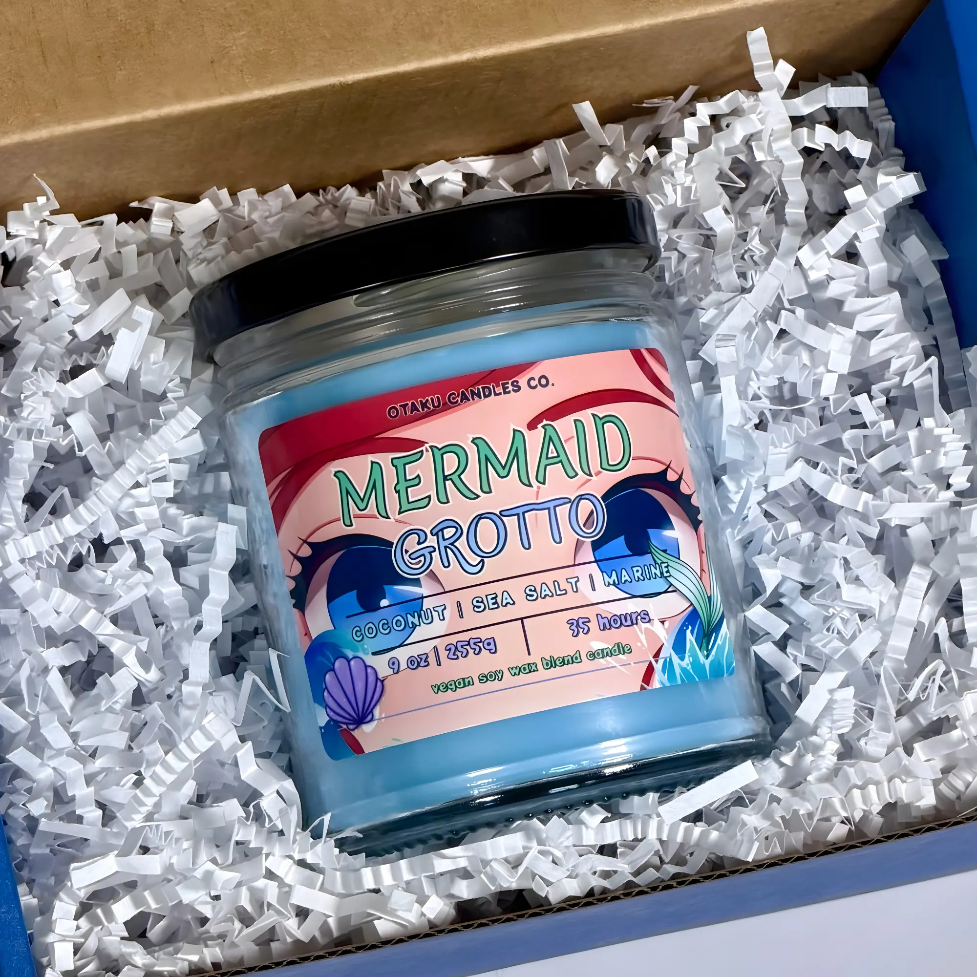Mermaid Grotto | Vegan Apricot Wax Candle