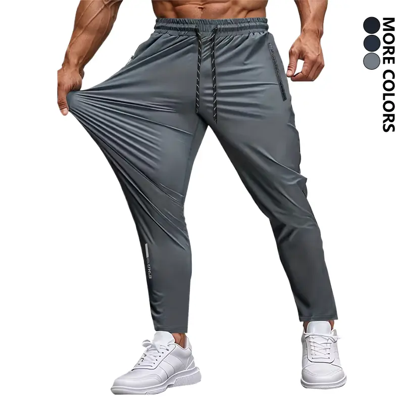 Men's Comfort Breathable Spring Summer Casual Athletic Long Pants, Lightweight Workout Bottoms Suitable for Daily Sports, Golf, Basketball, Tennis and Yoga Training