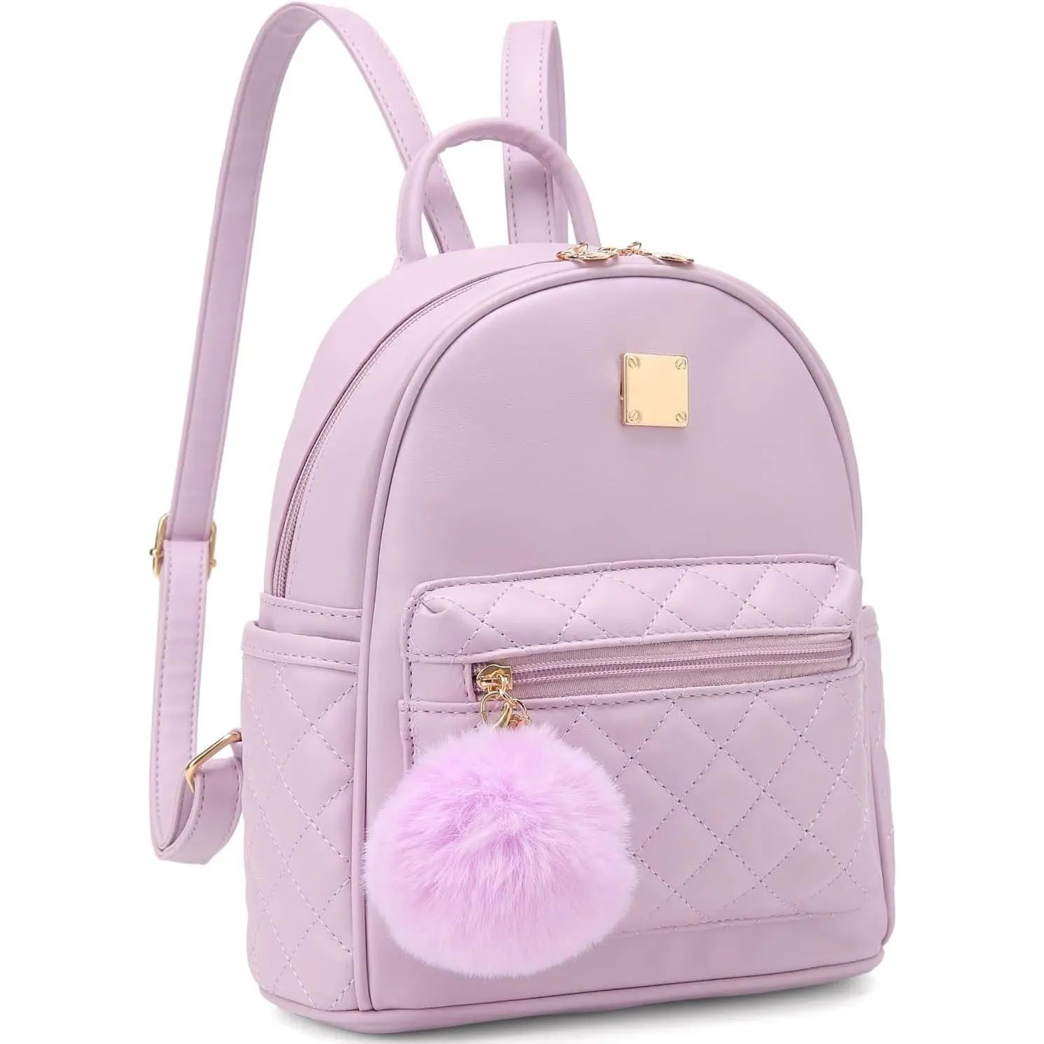 Mini Backpack Purse for Women, Cute Plaid Vegan Leather, Small Casual Lightweight Daypack with Multiple Pockets, Casual Lightweight Backpack, Synthetic, Day Trip