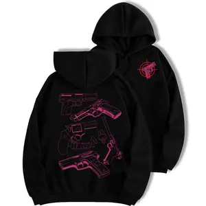 IN GLOCK WE TRUST HOODIE,Design Glock Pink hunting Hoodie Full Color Classic shirt Streetwear Novelty Hoodie Long short Sleeves Funny Graphic Tracksuit Couple style Gift for Birthday Christmas Valentine's Day Unisex Aesthetics