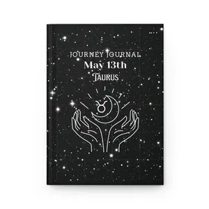Taurus Journey Journal - Astrological Notebook for May Birthdays, Celestial Gift, Starry Sky Design, Astrology Lovers, Personalized Journal