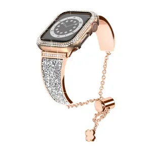 WorryFree Gadgets Bling Metal Band w/ Bling Bumper Case 40mm