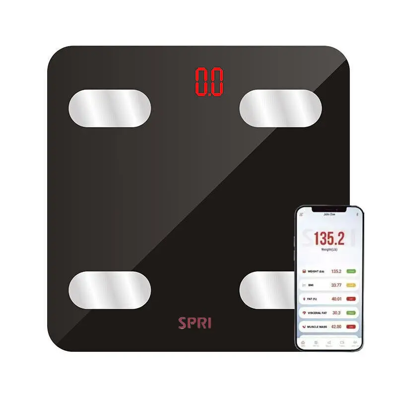 LCD Digital Weight Scale - Bathroom Fitness Equipment with Automatic Step-On Tech, 400lb/180kg Range, Bluetooth-Enabled, LED Backlight Display, High Precision Sensors, Accuracy, Data Synchronization (Does Not Support iOS 14-18), Sensitivity, Stable, Elect