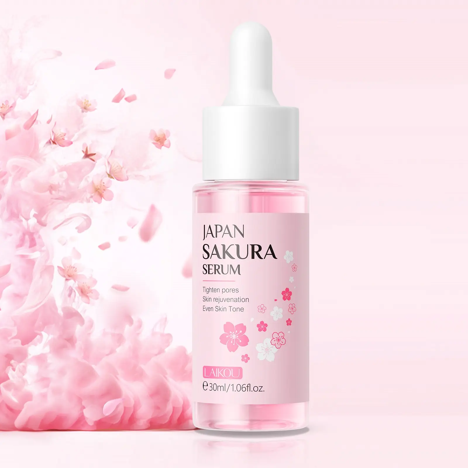 Sakura Serum, Moisturizing Brightening Facial Serum, Brighten Skin Tone, Hydrating Facial Essence, Niacinamide Face Lotion for Women & Men All Skin Types, Hydrate