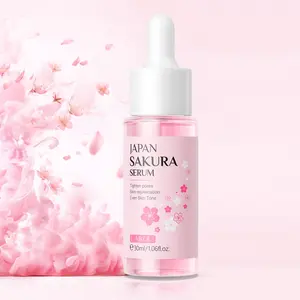 Sakura Serum, Moisturizing Brightening Facial Serum, Brighten Skin Tone, Hydrating Facial Essence, Niacinamide Face Lotion for Women & Men All Skin Types, Hydrate