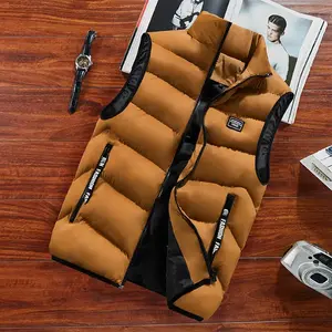 Warm and Stylish! Men's Stand - Collar Down Vest, Multiple  for You to Choose