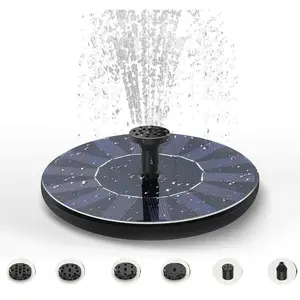 Solar Fountain Water Pump for Bird Bath New Upgraded Mini Solar Powered Fountain Pump Free Standing Solar Panel Kit Water Fountain for Garden Pond Pool and Outdoor