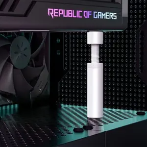 Full Aluminum Magnetic Graphics Card Gpu Holder, Two Models 12cm/7.6cm/5cm, Vertical Stand Design, Adjustable Height & Angle, Stable Support