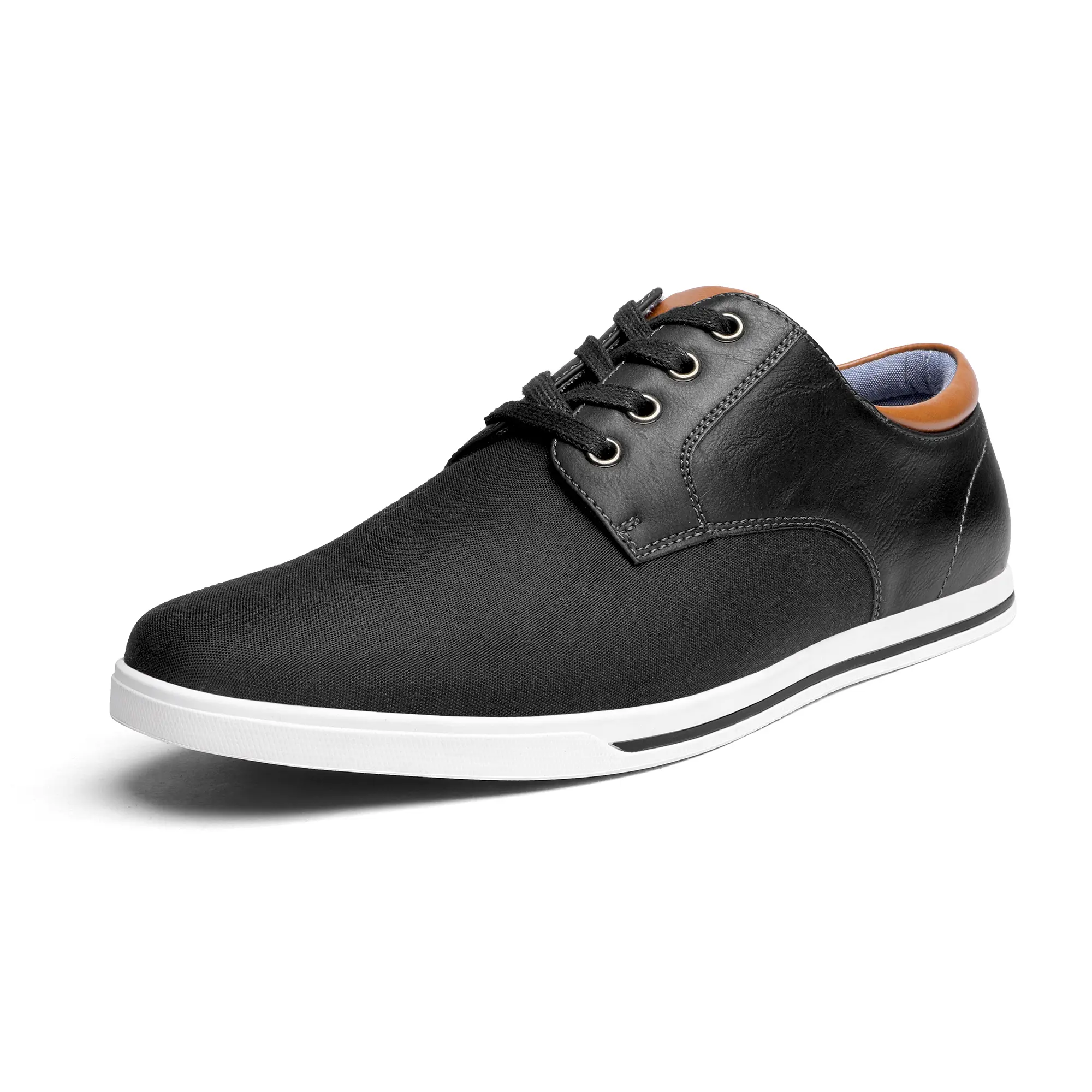 Dream Pairs Men's Footwear, Lace-Up Oxford Sneakers in Synthetic Leather with Padded Collar for Business Casual Office Wear, Trainer, Walking Shoes, Soft, Breathable, Rubber, Closed, Office-To-Weekend Ready, Lace-Up Fit Hugs The Foot