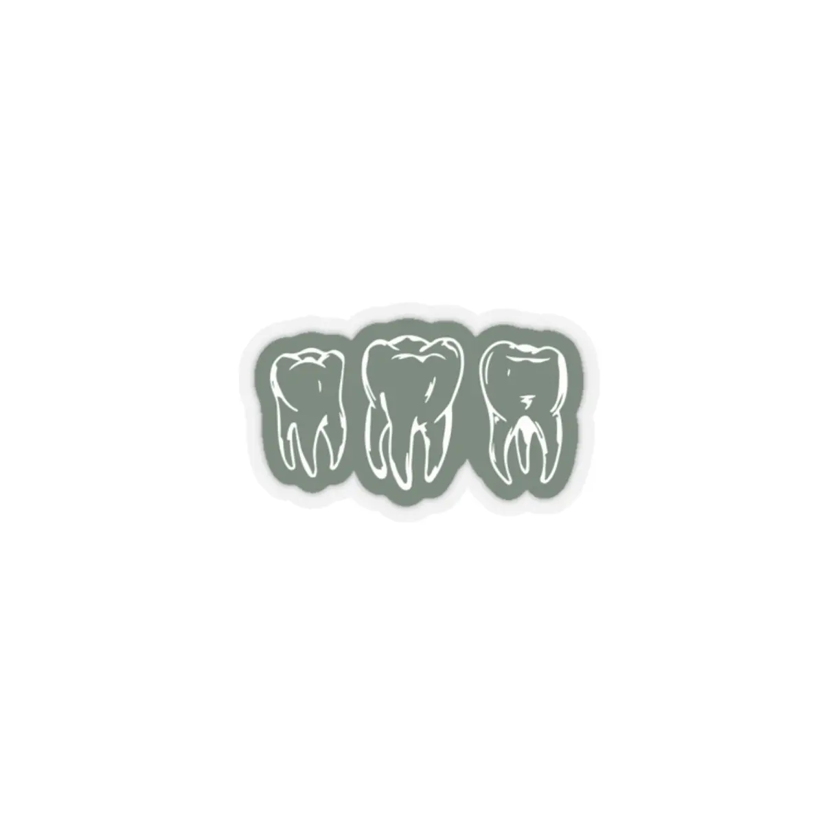 Teeth Kiss-Cut Stickers Set, Dental Hygienist Gift, Edgy Cool Tooth Art, Laptop Decals, Hydro Flask Stickers Glossy Vinyl Decorative cute sticker