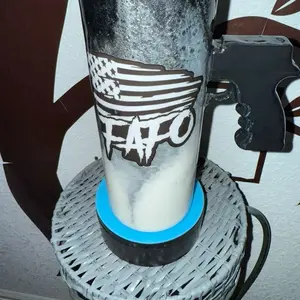 Custom 30oz fatty epoxy tumbler with custom 3d handle