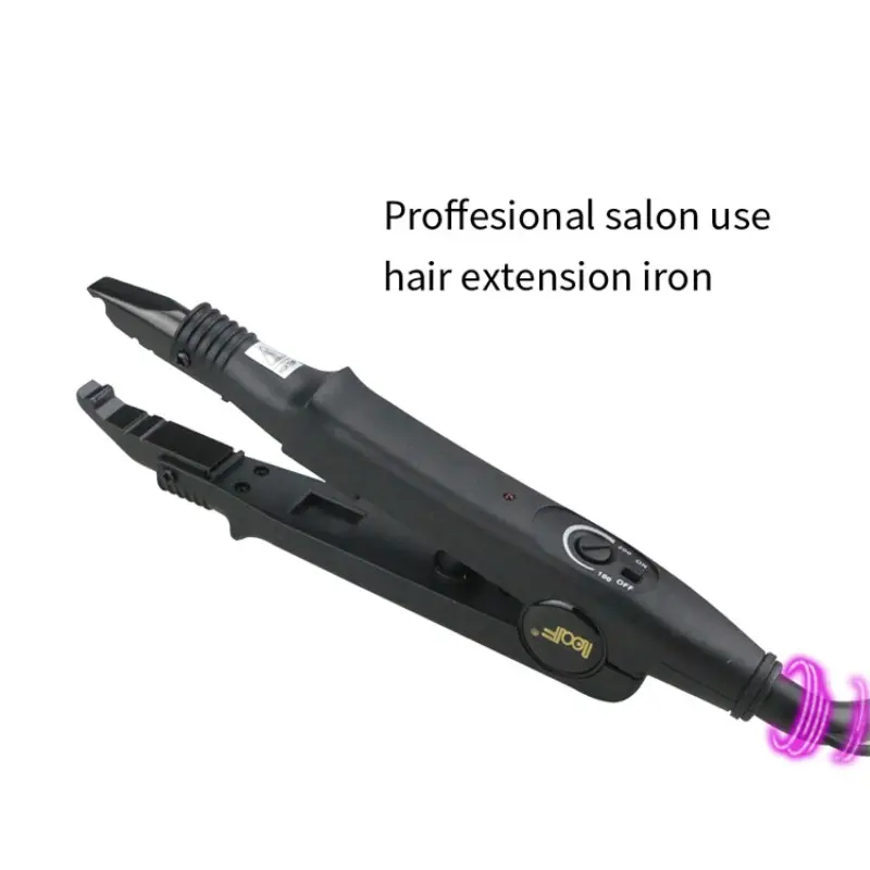 US Plug Professional Keratin Fusion Hair Extension Tool, Adjustable Temperature 100°C to 200°C (210°F-390°F), U Tip & K Tip Hair Extensions Iron for Salon & DIY Home Use