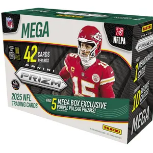 (Personal) 2025 Panini Prizm Football Mega Box (Hobby/Purple Pulsar)