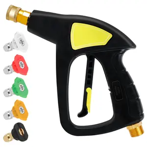 High Pressure Washer Machine 5000 PSI Portable Power Washer Tool Handheld Car Wash Water Sprayer with 5 Nozzle Tips Short Pressure Cleaner for Car Home Cleaning