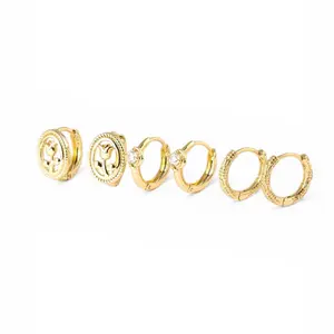 14K Gold Plated Hoop Earrings 10mm x 2mm - Elegant and Timeless Design for Everyday Wear