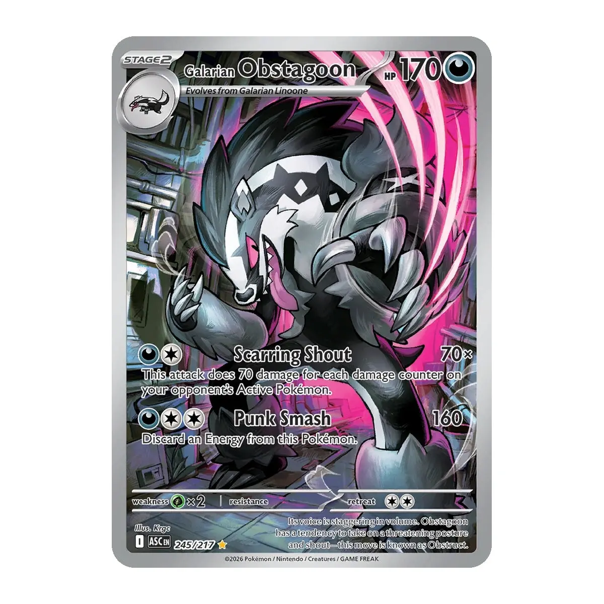 Galarian Obstagoon - 245/217